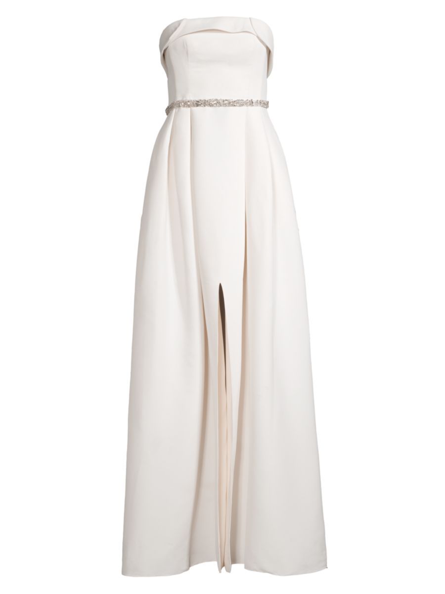 Brielle Belted Silk Faille Gown | Saks Fifth Avenue