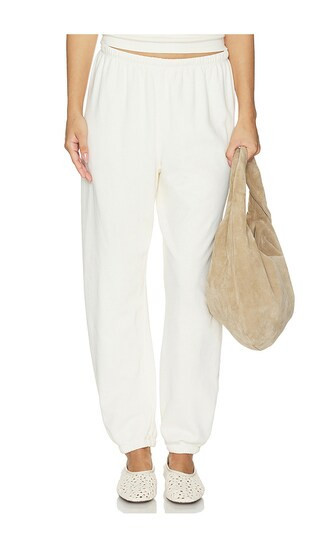 perfectwhitetee Johnny Easy Sweatpant in Ivory. - size S | Revolve Clothing (Global)