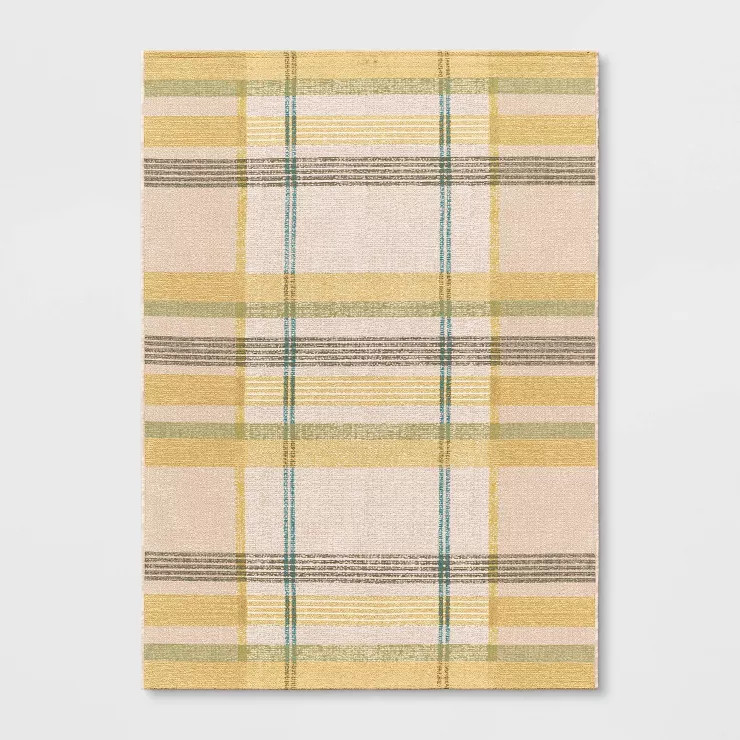 Plaid Outdoor Rug - Threshold™ | Target