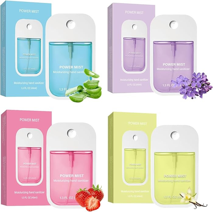 Power Mist Hydrating Hand Sanitizer Spray, Portable Travel-Size Hand Sanitizer Spray, 500-Sprays ... | Amazon (US)