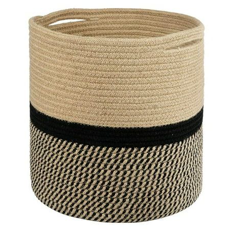 Plant Basket Modern Woven Basket for Flower Pot Floor Indoor Planters Storage Organizer Basket Rusti | Walmart (US)