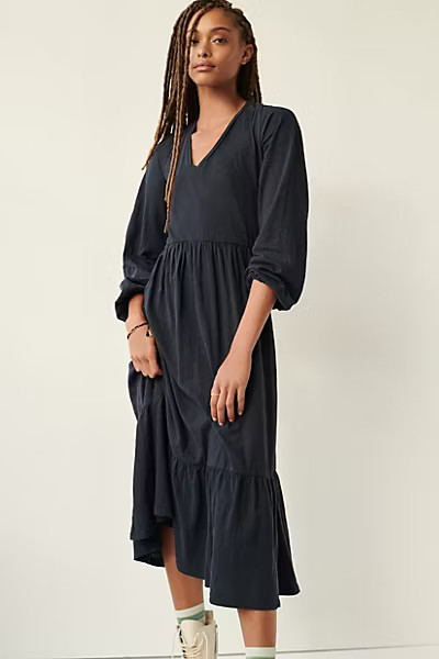 Arlo Tiered Midi Dress | Anthropologie (US)