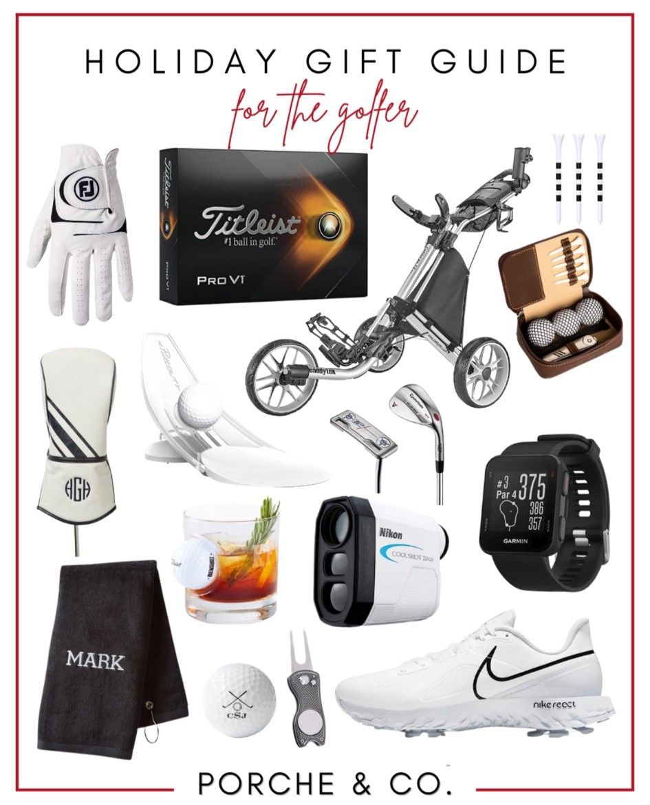 Gifts for the golfer, gifts for him, golfer gifts, Christmas gift guide, holiday gifts #giftsforhim #giftsforthegolfer 

#LTKHoliday #LTKSeasonal #LTKmens
