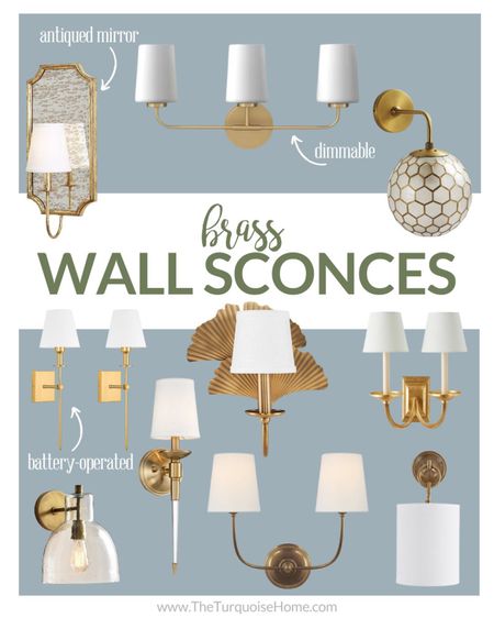 I love these brass wall scones that brighten up hallways, stairways and corners of any room  

#LTKhome