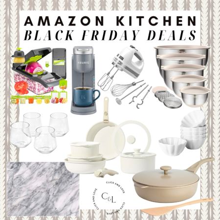 Amazon Kitchen Black Friday deals! Shop all the deals and steals for the kitchen lover in your life. Would make great hostess gifts!

Amazon Black Friday, cyber week, Amazon must haves, Amazon finds, cooking gear, baking essentials, mixer, vegetable chopper, keurig, gifts for her, gifts for him, mixing bowl, stemless wine glasses, marble cutting board, nonstick cookware

#LTKCyberWeek #LTKsalealert #LTKhome