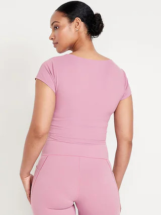 Light Support StudioSmooth Crop Top | Old Navy (US)