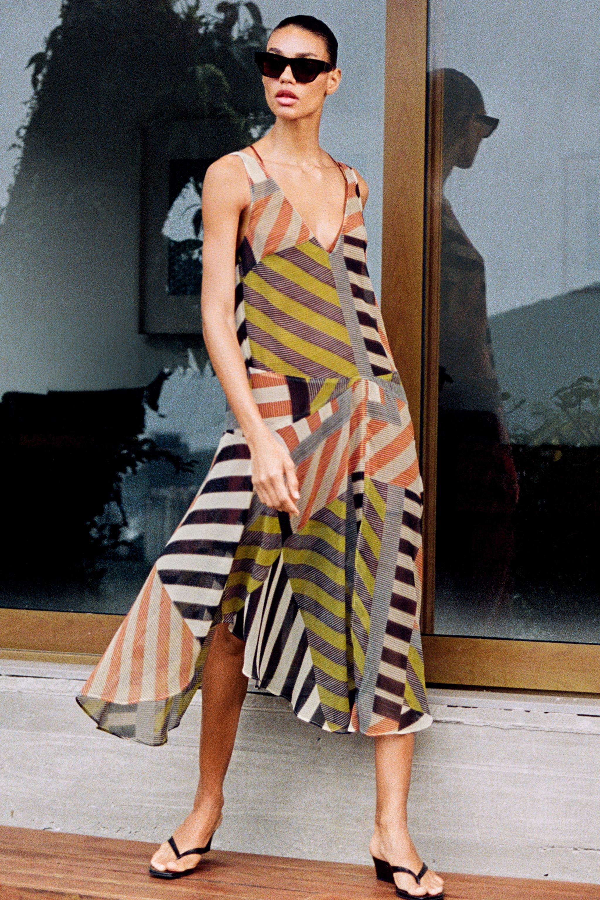 PATCHWORK PRINT DRESS | Zara US