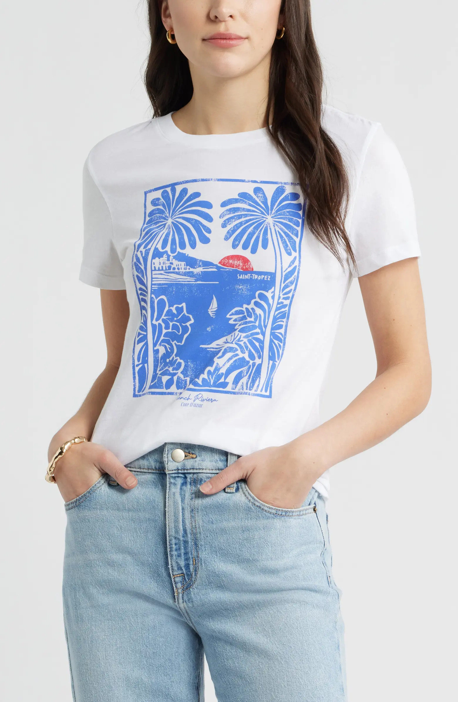 Palm Block Cotton Graphic T-Shirt | Nordstrom