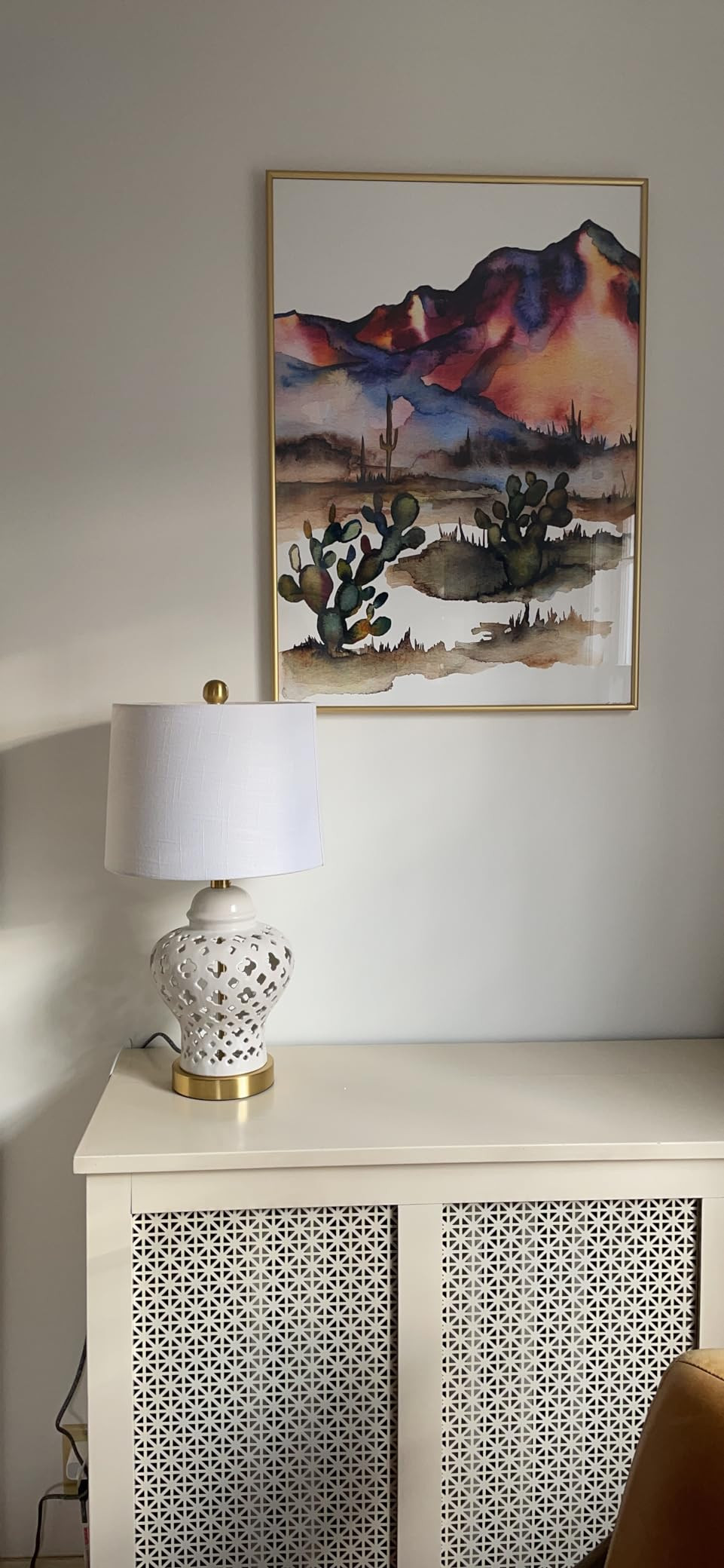 JONATHAN Y JYL6210A Quatrefoil Fretwork 20.5" Pierced Ginger Jar Ceramic/Metal LED Table Lamp Gla... | Amazon (US)