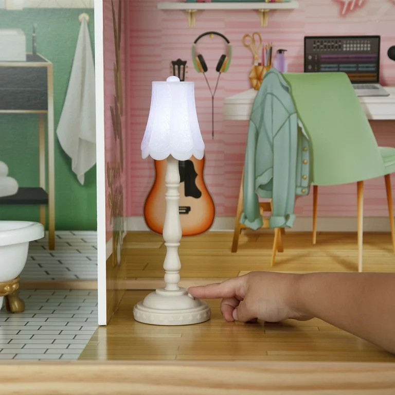 Delta Children Deluxe Maui Dollhouse - Large 4-Story Dollhouse with 12 Rooms Includes 50 Accessor... | Walmart (US)