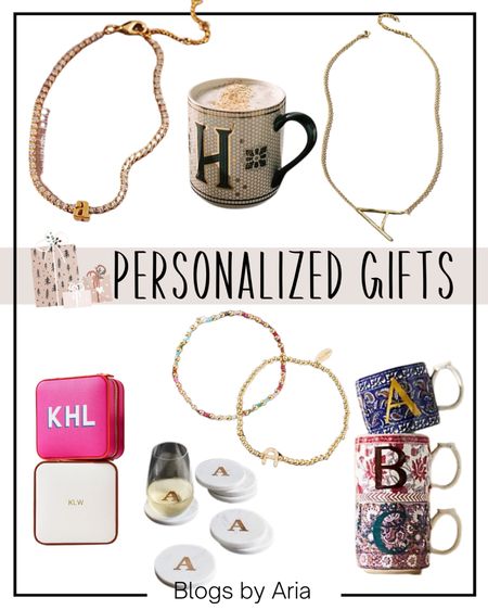 Personalized gift ideas 🎁 gifts for her, gift guide, gift ideas, monogram mug, initial mug, initial necklace, initial bracelet, initial coasters, jewelry vase, hostess gift, gift for mom, gift for teens, gift for teen girls, gift for tween girls #ltkunder50 #ltkunder100 #ltkgift #ltkhome 

#LTKstyletip #LTKSeasonal #LTKHoliday