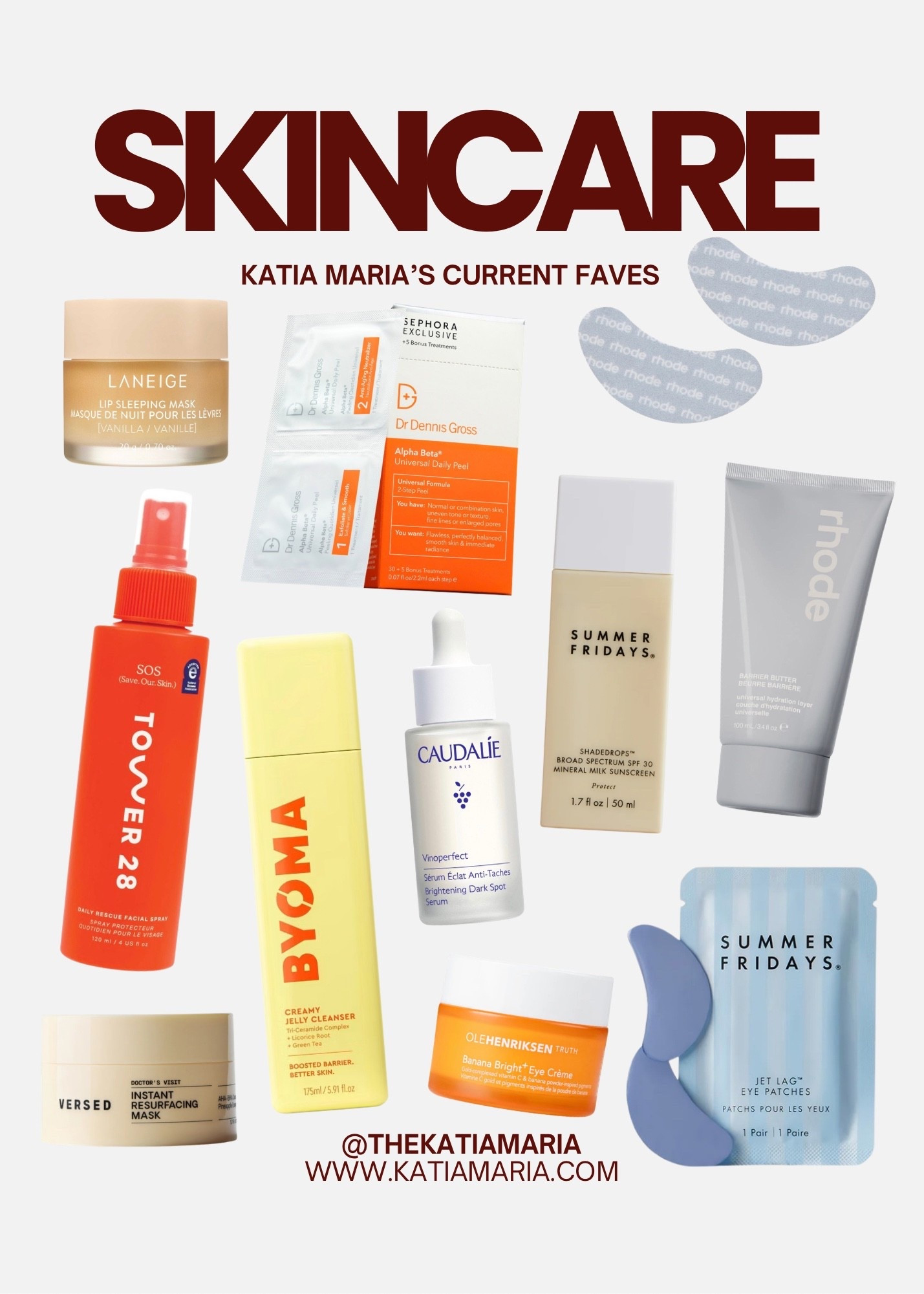All time and current skincare faves 🧖‍♀️🧡