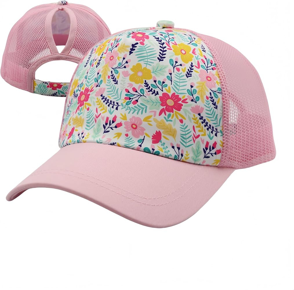 ProMindFun Womens Pony Hat High Ponytail Baseball Cap Girls Messy Bun Caps Camouflage Trucker Bad... | Amazon (US)