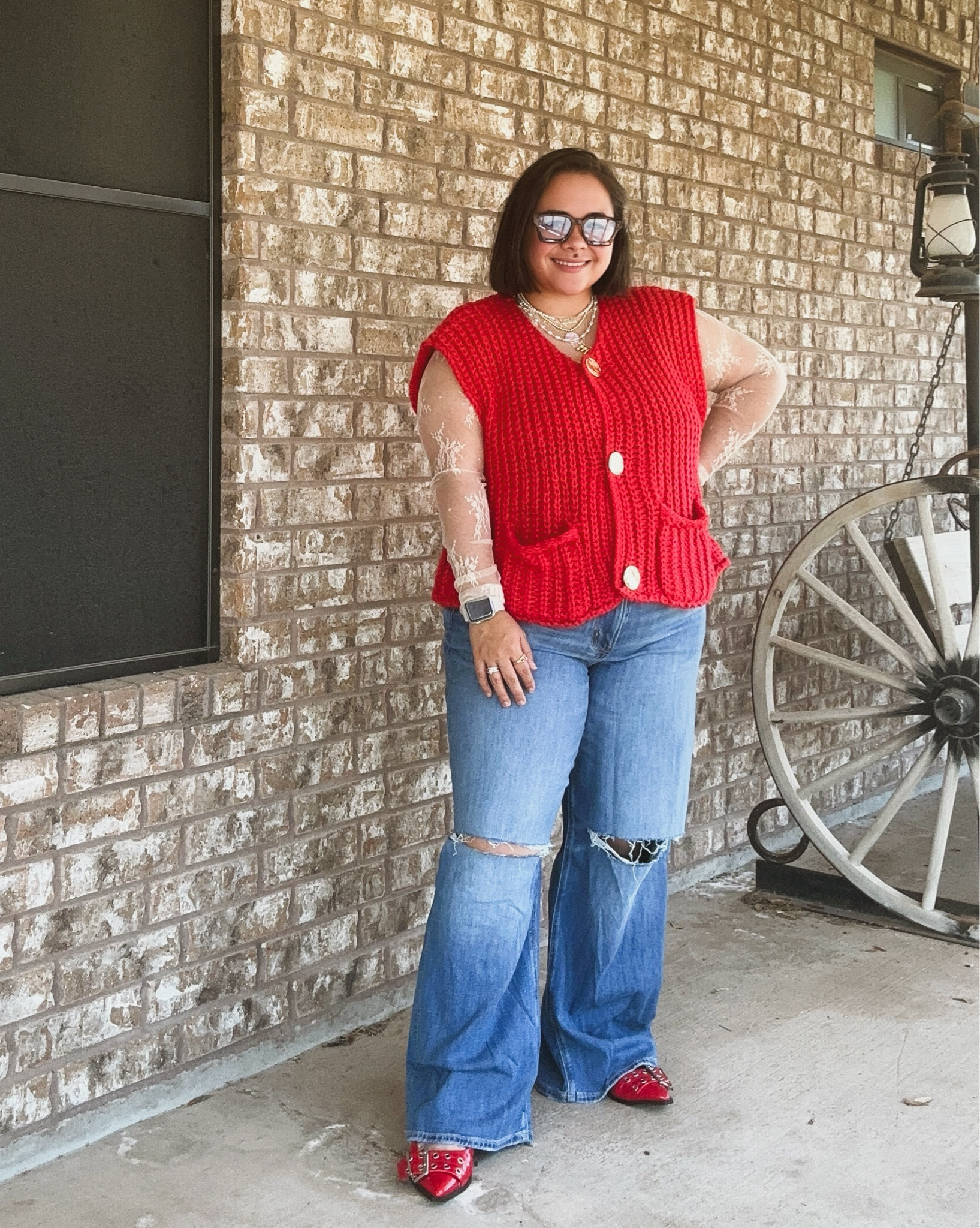 Obsessed with this look. These mesh undershirts have been my favorite lately. 

#LTKMidsize #LTKStyleTip #LTKWorkwear