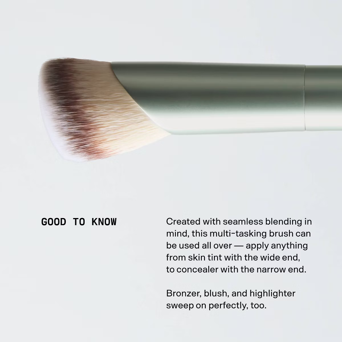 Versed Face Diffuser Multi-Tasking Brush: Synthetic Bristles, Angled Tip, Multipurpose Use | Target