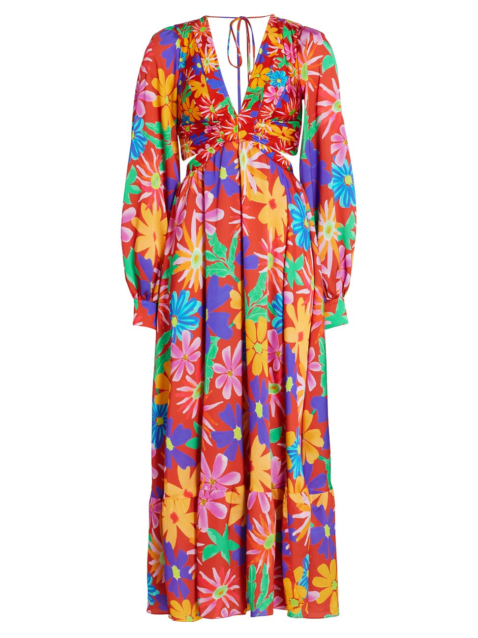 Women's Aster Long-Sleeve Cutout Dress - Red - Size Medium | Saks Fifth Avenue