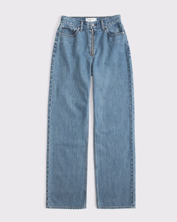 Women's High Rise Loose Jean | Women's Bottoms | Abercrombie.com | Abercrombie & Fitch (US)