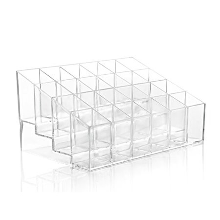 Transparent Acrylic 24 Lipstick Display Stand Case Jewelry Box Makeup Organizer Tool Cosmetic Home S | Walmart (US)