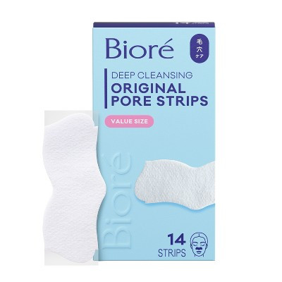 Biore Original Deep Cleansing Blackhead Remover Nose Pore Strips - 14ct: Oil-Free, Vegan, Contains Witch Hazel, Citrus Scent | Target