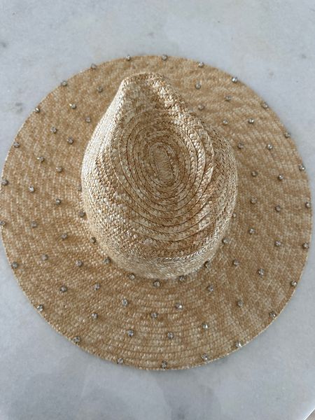 Crystal straw hat 

#LTKunder100