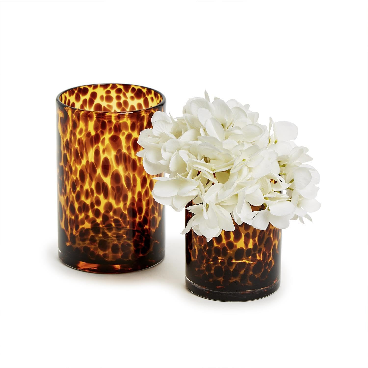 Two's Company Set of 2 Tortoise Candleholder Vase, Includes 2 Sizes, Tealight and Votive, Glass, ... | Amazon (US)