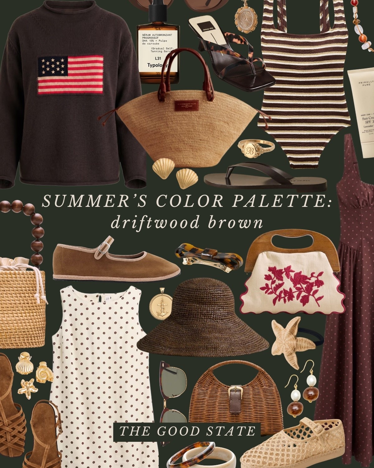 Hello my sun-kissed girlies!! This collection is for you🤎 This is for the Summer girlies who come more alive and (more tan) as the days get longer. For the ones who love sailing in New England and surfing on the West Coast. For the Emerald Coast girlies riding their bikes on the cobblestone roads in all the little towns along 30A.

This is for the ones counting down the days to their summer vacation (of you’re going to California or New England take me with you!!!). For the ones who love slow morning collecting driftwood and seashells on the shore. For the ones who prefer Al Fresco meals over everything else. For the ones soaking up every single minute outside. This is for the ones who love grounding earth tones with pops of bright colors. For the girlies who have a heritage inspired American Flag knit sweater in their summer capsule wardrobe. For the lovers of gingham, classic stripes, well-worn Sperrys and boat totes. This is for the ones who love the ease of matching linen sets and flowy dresses. For the collectors of sunhats and cute totes. For the ones who are SO here for brown being a part of their summer wardrobe. This is for you, my summertime girlies🤎✨

#LTKootd #LTKSeasonal #LTKSaleAlert