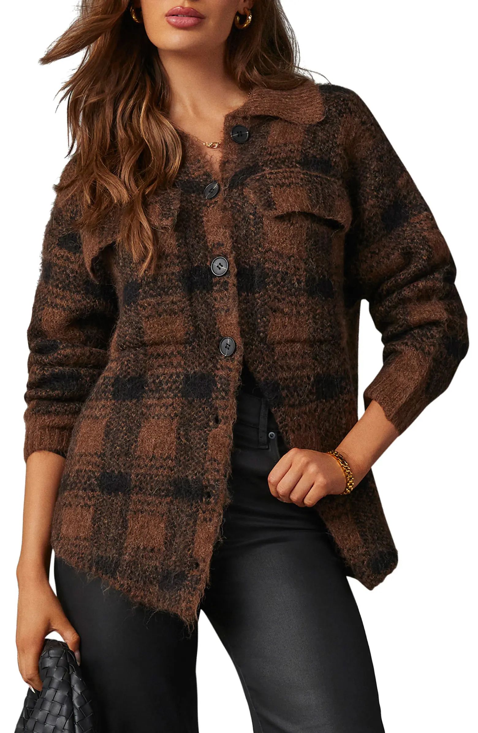 Gallagher Plaid Cardigan | Nordstrom