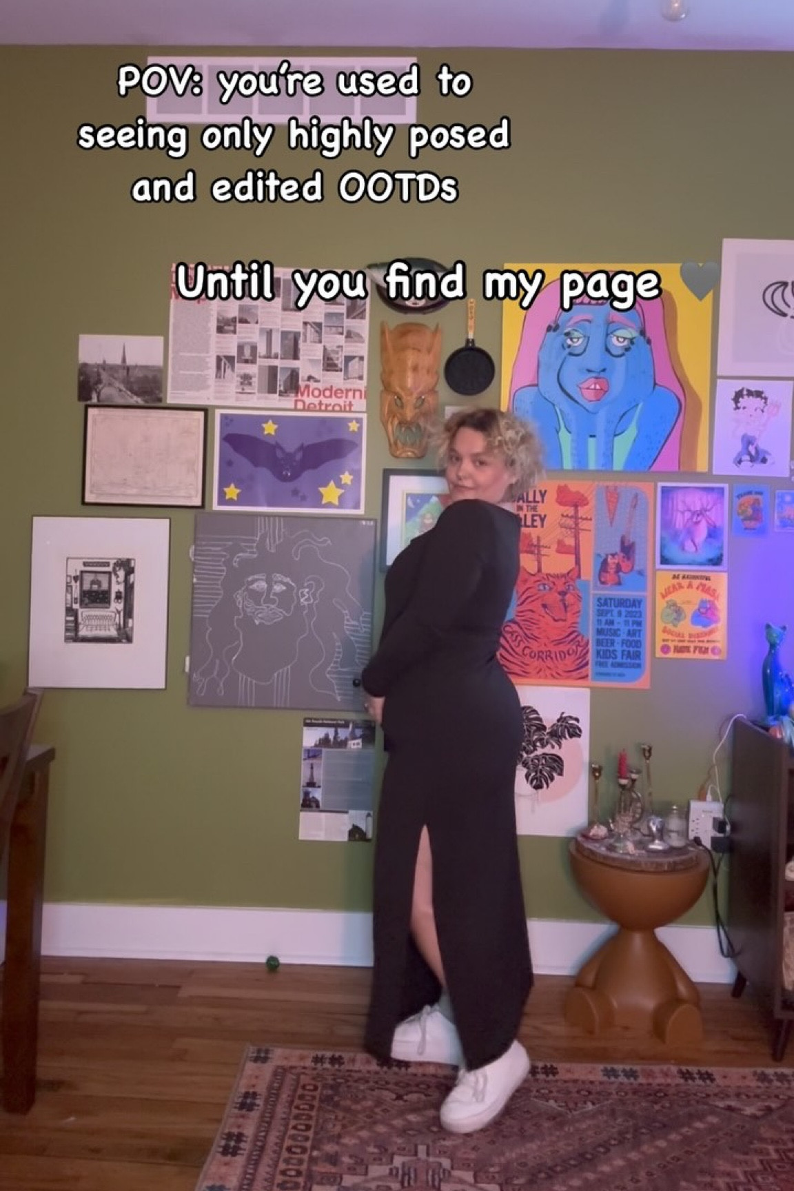 Are you as sick as I am of only seeing super edited and filtered fashion videos? 

All I longed for growing up was to see bodies that looked like mine online. Representation is so important!! 

Plus-size fashion IS fashionable!! That’s why I’m here to show you what clothes look like from ALL angles. 

Your body literally can’t ruin an outfit. Wear what you want!
You can be stylish no matter your size! You can be cool no matter your size!

….
Curvy, Pinterest inspired, thrifting, midsize girly, winter fashion inspo, ootd, belly in a dress

#midsizestyle #selflove #plussizebeauty #wearwhatyoulove #winterfashion #bodyconfidence