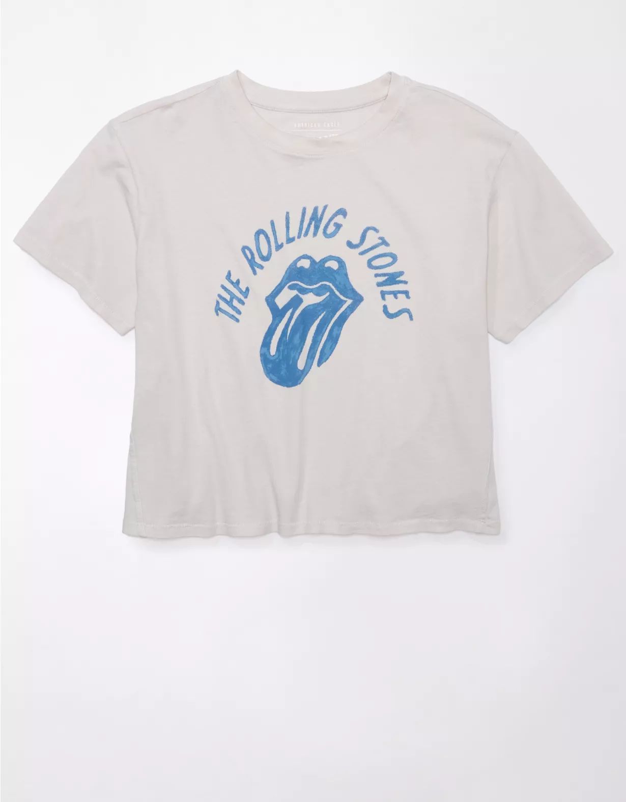 AE Cropped Rolling Stones Graphic Tee | American Eagle Outfitters (US & CA)