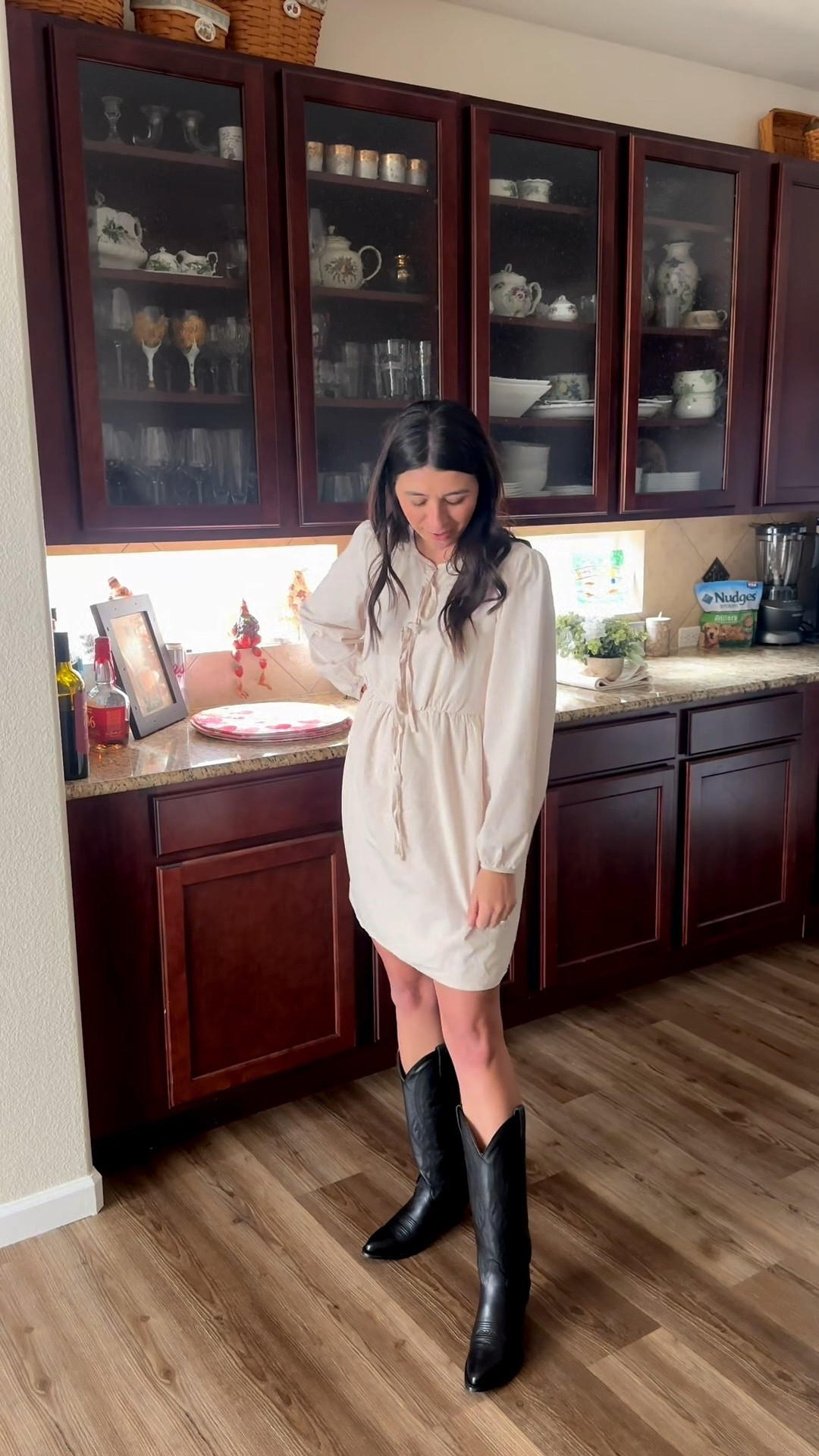 Easy mom outfit. Tecovas boots. Black cowboy boots. Amazon dress 

#LTKootd #LTKSaleAlert #LTKmomlife