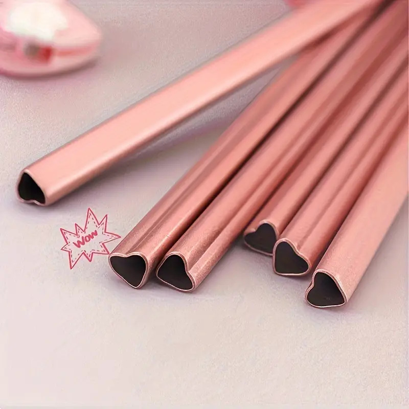 Straw Stainless Steel Straw Heart Shaped Heat Resistant - Temu | Temu Affiliate Program