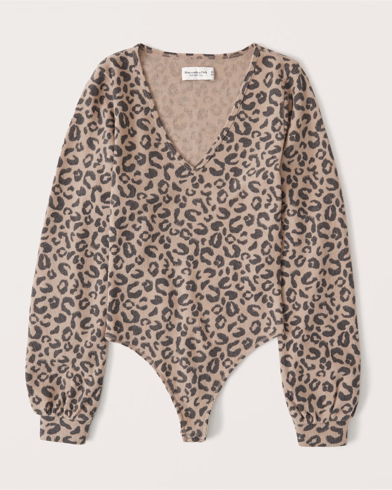 Cozy V-Neck Bodysuit | Abercrombie & Fitch (US)
