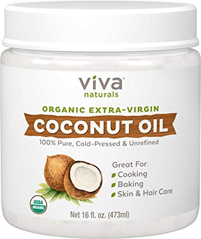 Viva Naturals Organic Extra Virgin Coconut Oil, 16 Ounce | Amazon (US)