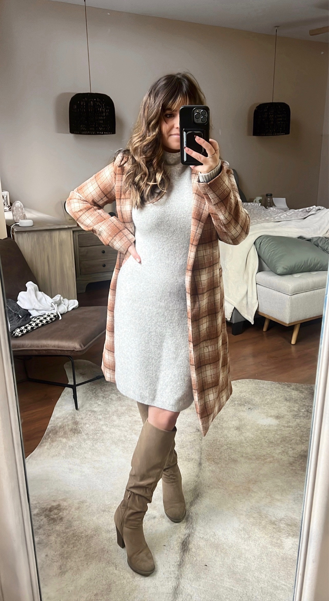 Coat: old from Forever21 (linking similar)
Dress: small (Express)
Boots: old from Target (linking similar)

#workwear #petite #tallboots #sweaterdress #businesscasual #office #amazon #corporate

#LTKstyletip #LTKworkwear #LTKshoecrush
