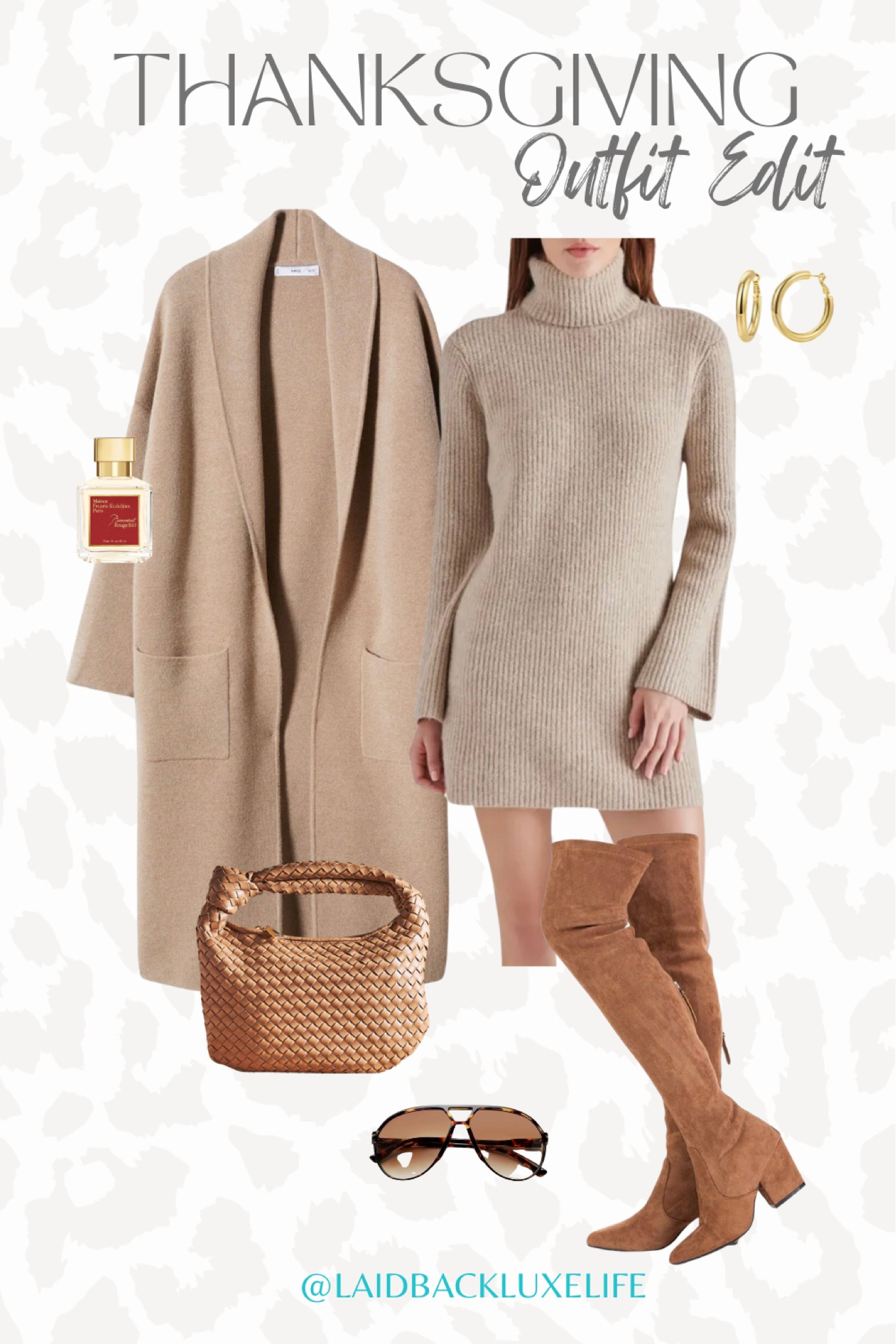 Thanksgiving outfit, holiday outfit, fall outfits, sweater dress, over the knee boots, handbag, gold hoop earrings, aviator sunnies, coatigan, #LaidbackLuxeLife

Hey Beautiful! Feel free to comment on this post if you have any questions! 🫶🏽

Follow me for more fashion finds, beauty faves, and lifestyle, home decor, sales and more! So glad you’re here!! XO, Karma

#LTKFindsUnder100 #LTKHoliday #LTKStyleTip