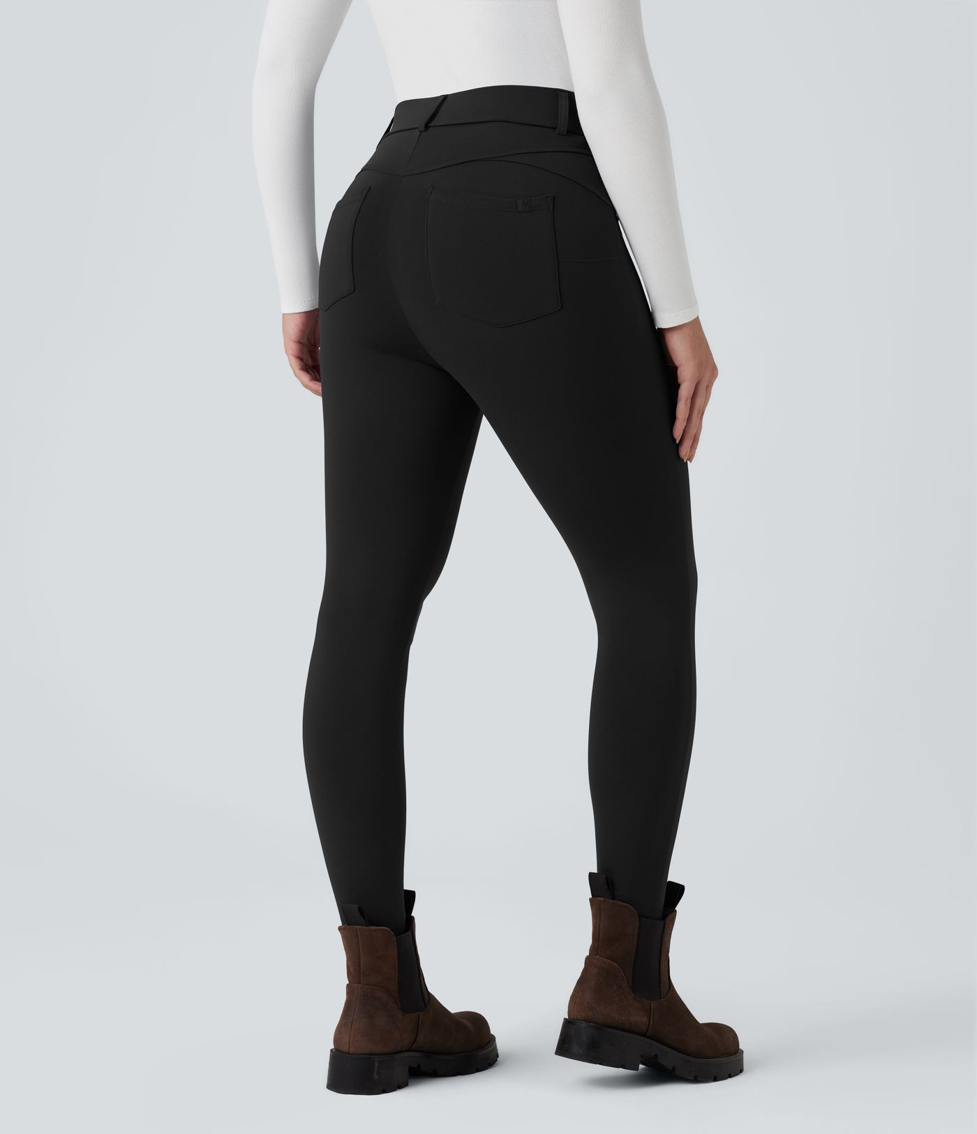 Damen Softlyzero™ Plush - Lässige 7/8-Thermo-Leggings mit hohem Bund und Gesäßtaschen - Hala... | Halara - DE