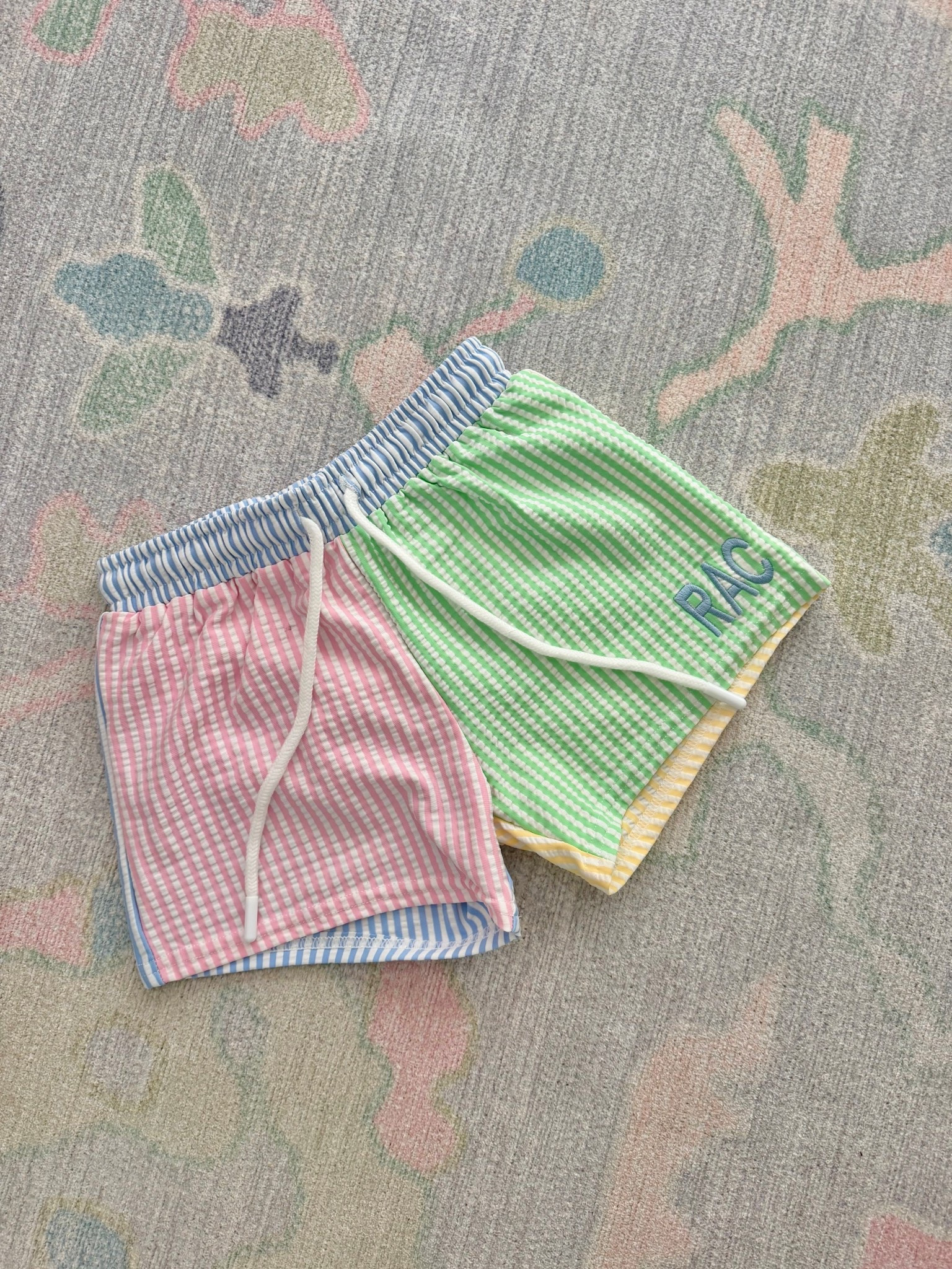 These seersucker little boys swim trunks are so colorful and vibrant just in time for summer! They have a mesh lining that are great for toddlers. 

#LTKKids #LTKBaby #LTKSwim