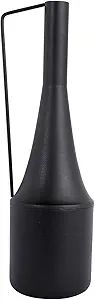 Modern Farmhouse Glam Metal Vase, Black Flower Vase Home Décor Centerpiece Large 13.4" | Amazon (US)