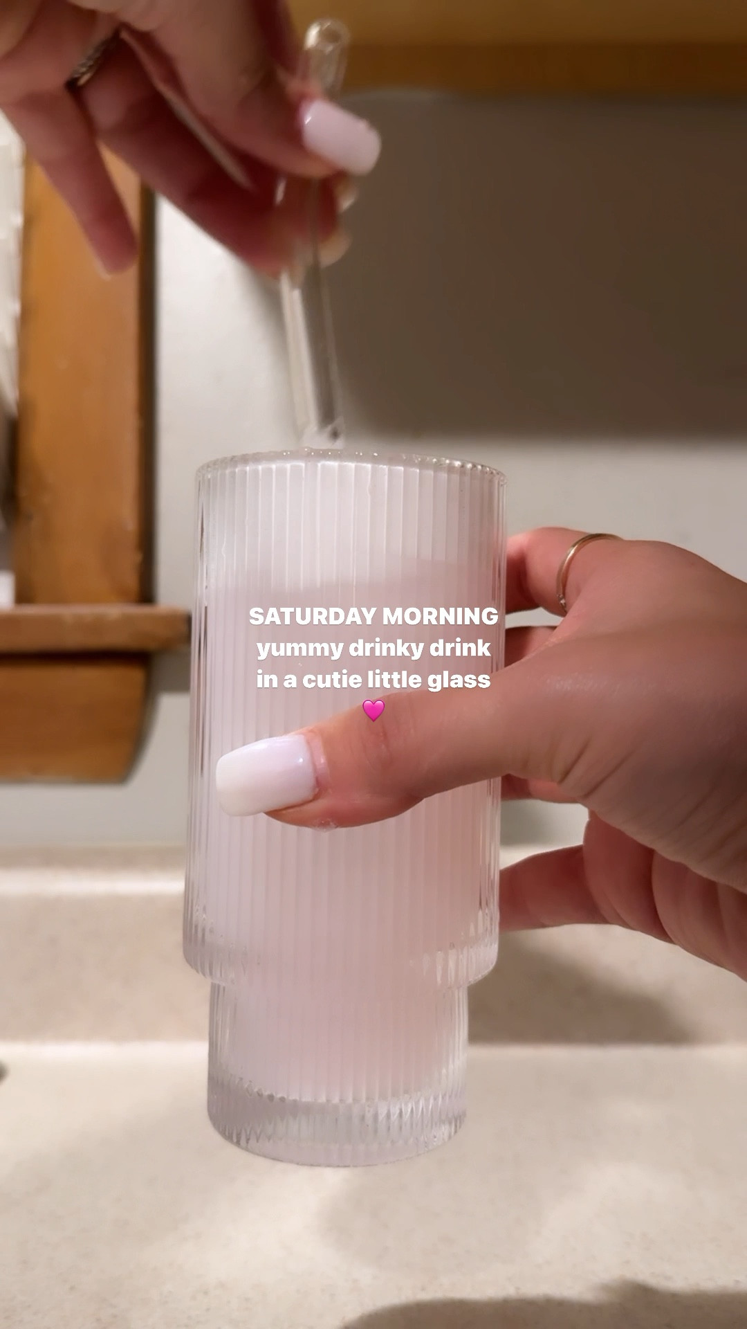 Home : Starting my Saturday morning off with my armra colostrum in a cutie little glass 🩷 

#LTKbeauty #LTKfitness #LTKhome