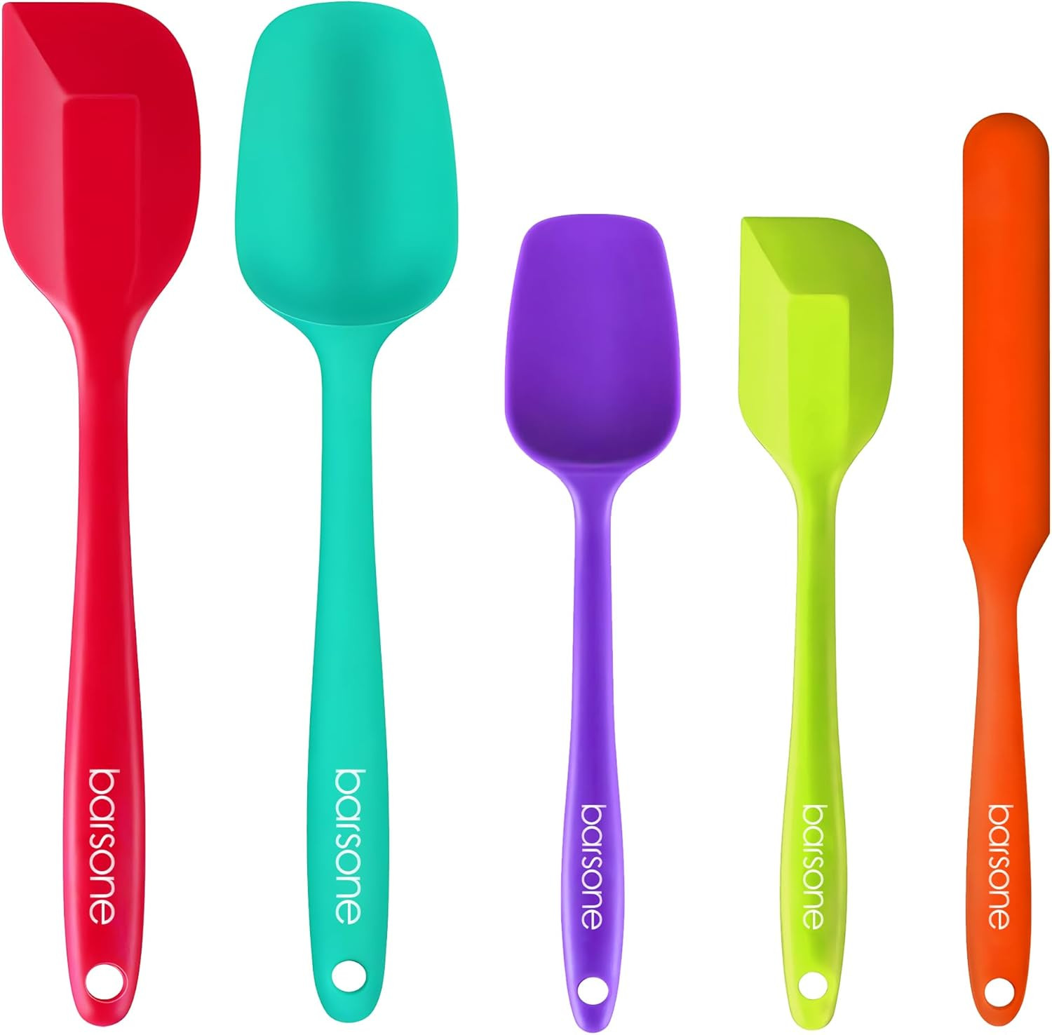 Silicone Spatula Set 5-Piece, Heat Resistant 446°F, BPA Free | Amazon (US)