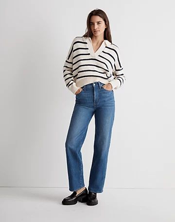 Dedham Polo Sweater in Stripe | Madewell