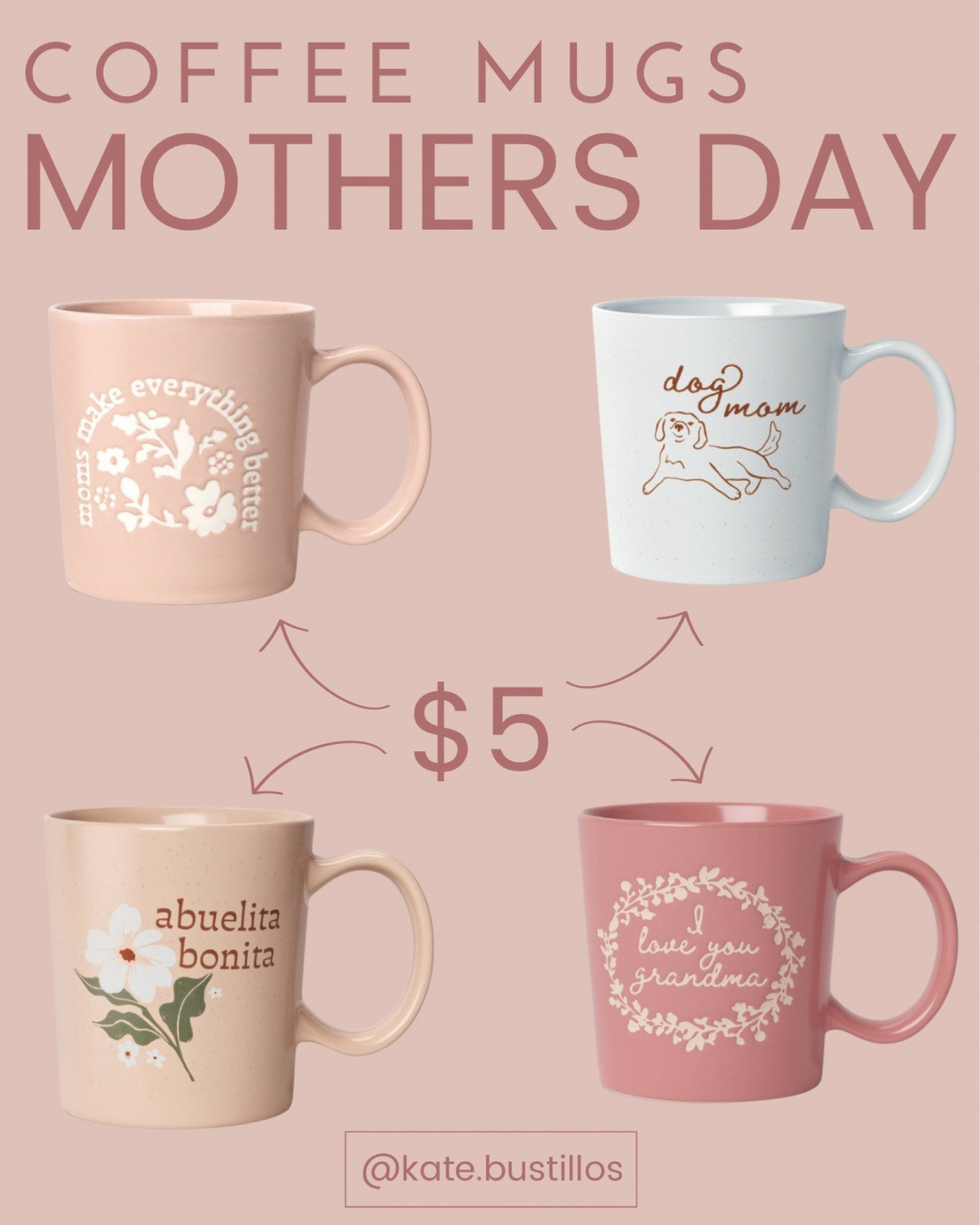 Cute $5 coffee mugs for Mothers Day! 

#mothersday #coffeemug #giftguide #gifting #target

#LTKfamily #LTKGiftGuide #LTKSeasonal