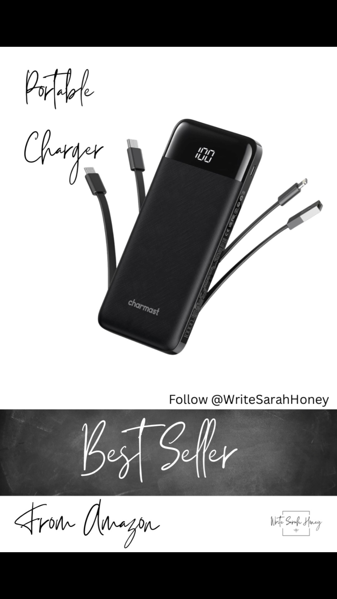 Selling out quickly! Best portable charger ever from Amazon! Color code the whole family! Follow Write Sarah Honey! Shop Now! 

#DealOfTheDay
#LimitedTimeOffer
#DailyDeals
#FlashSale
#TodayOnly
#DontMissOut
#ShopSmart
#ActNow
#SaveBig
#GrabItFast


#LTKFestival #LTKTravel #LTKSaleAlert