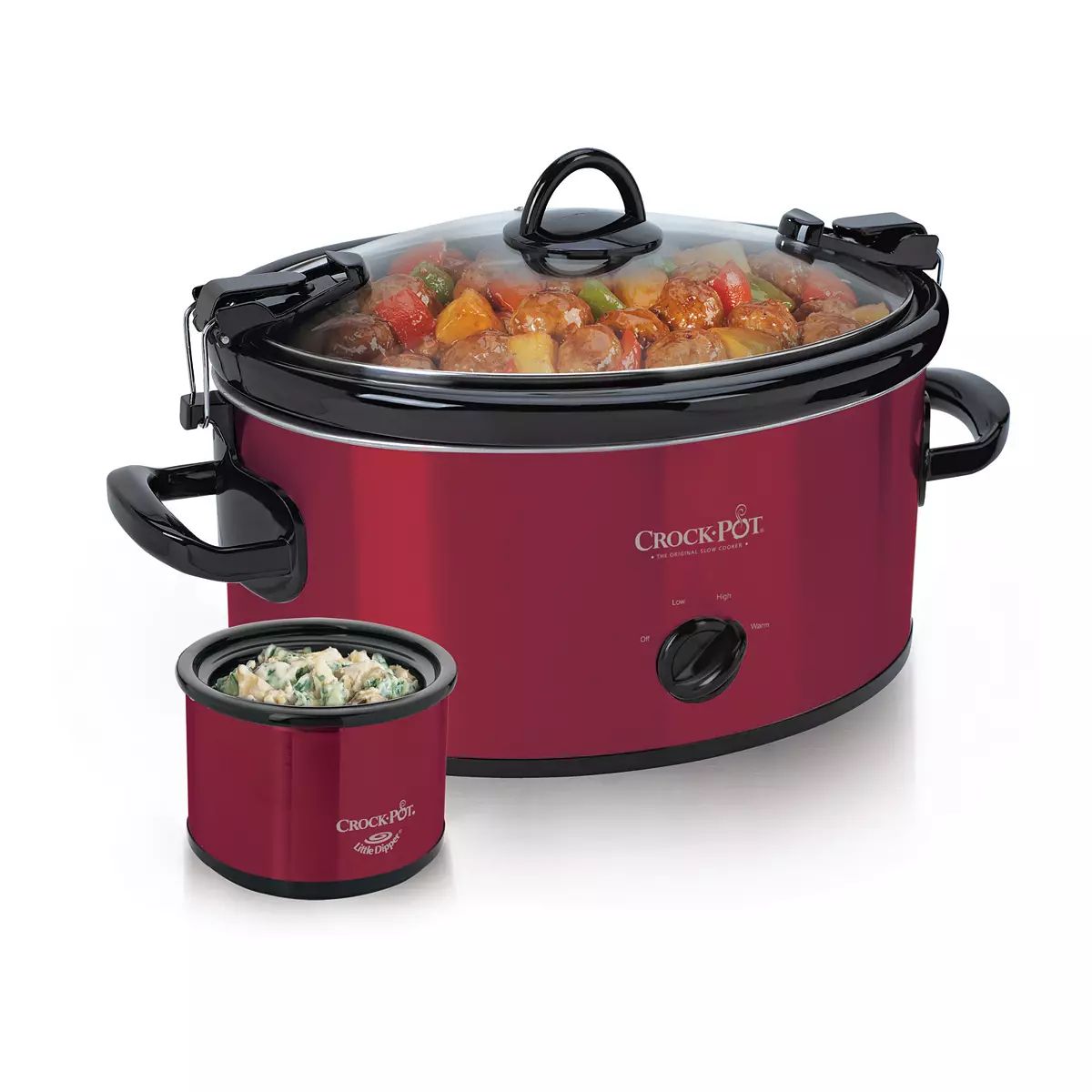 Crockpot™ 6-qt. Cook & Carry Manual Slow Cooker with Little Dipper Warmer | Kohl's