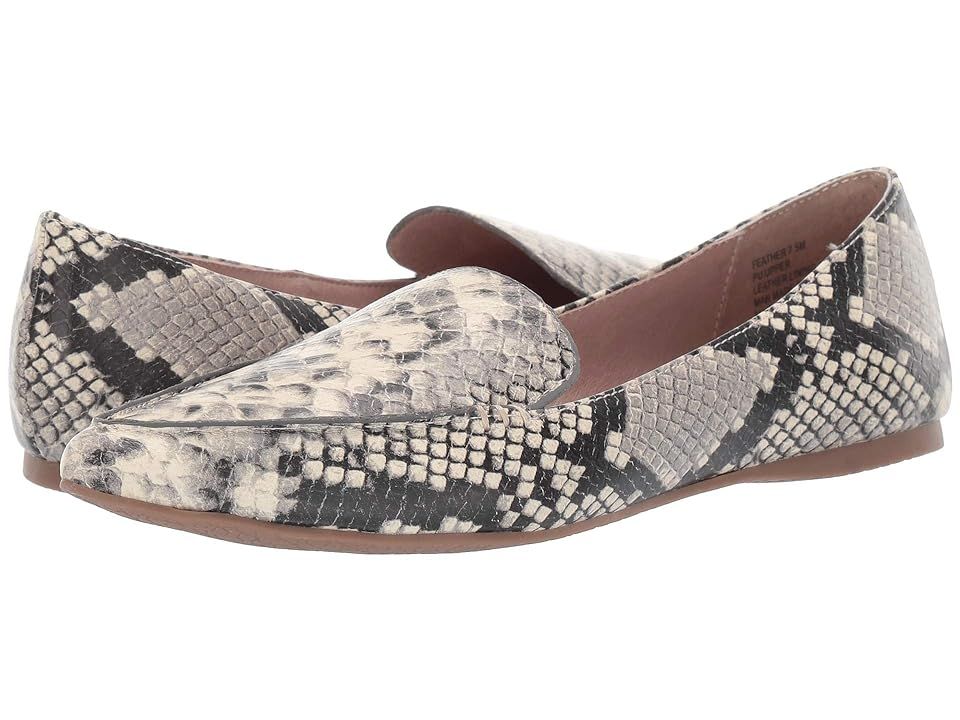 Steve Madden Feather Loafer Flat (Snake) Women's Dress Flat Shoes | Zappos