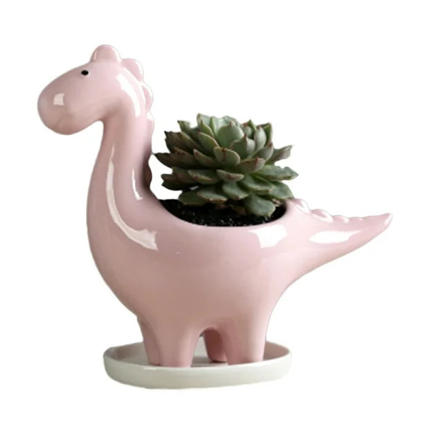 Coofit Flower Pot Cartoon Creative Dinosaur Plant Pot Flower Planter for Home Decor | Walmart (CA)