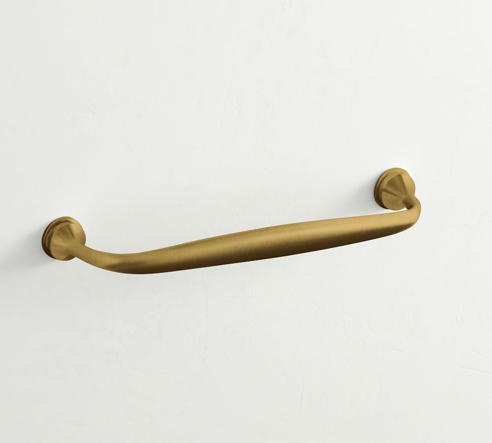 Tumbled Brass Mercer Drawer Pull, 8&amp;quot; | Pottery Barn (US)