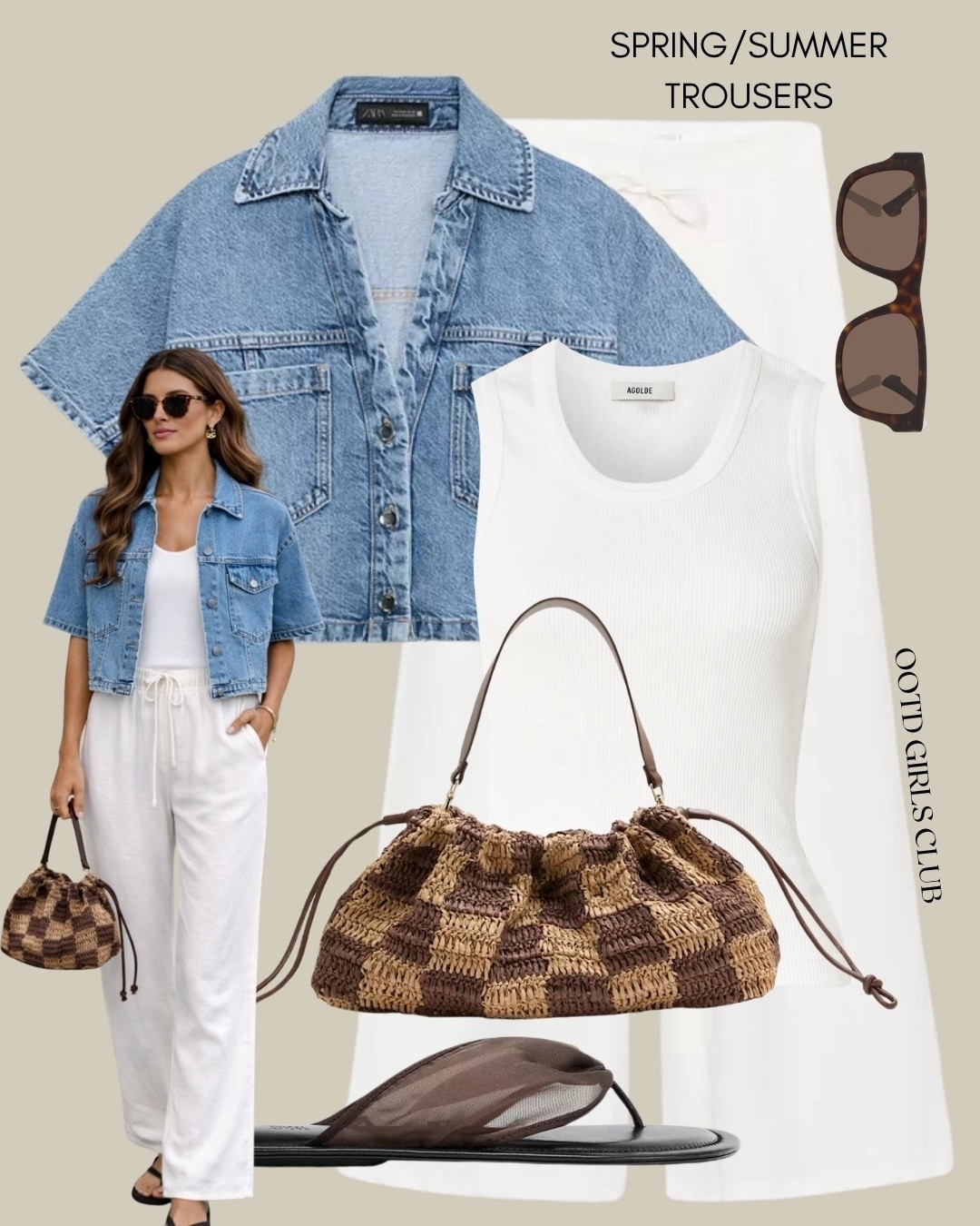 Spring summer trouser outfit ideas 

#LTKeurope #LTKspring #LTKbag