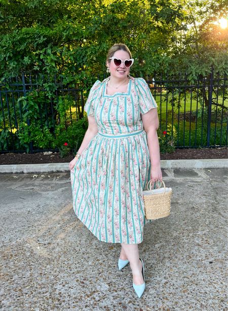 Vintage cottage core style is my jam, especially during summer as a cotton dress is a great way to stay cool and look cute. Not only is this one of sale but you’ll save an extra 15% off with my code dressedofintentions15 . I am wearing the 18w 

#LTKSaleAlert #LTKStyleTip #LTKPlusSize