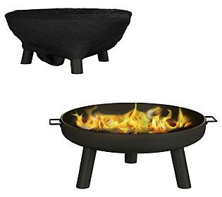 Pure Garden 27.5"" Outdoor Fire Pit | QVC